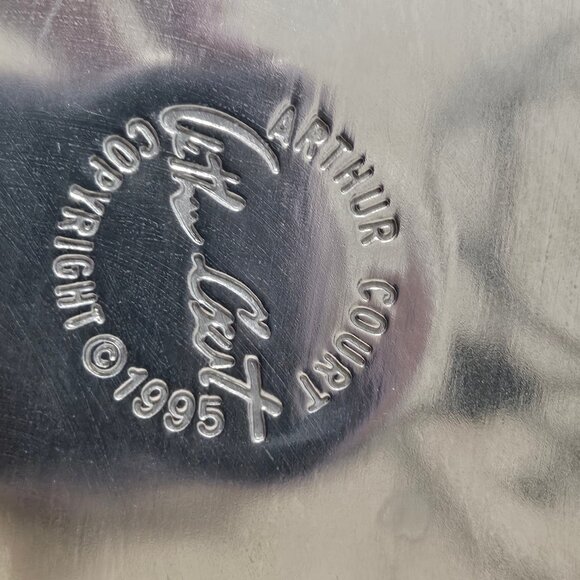 Gorgeous 1995 Aluminum Grape Design Arthur Court Round Serveware Platter 12" - Picture 6 of 12